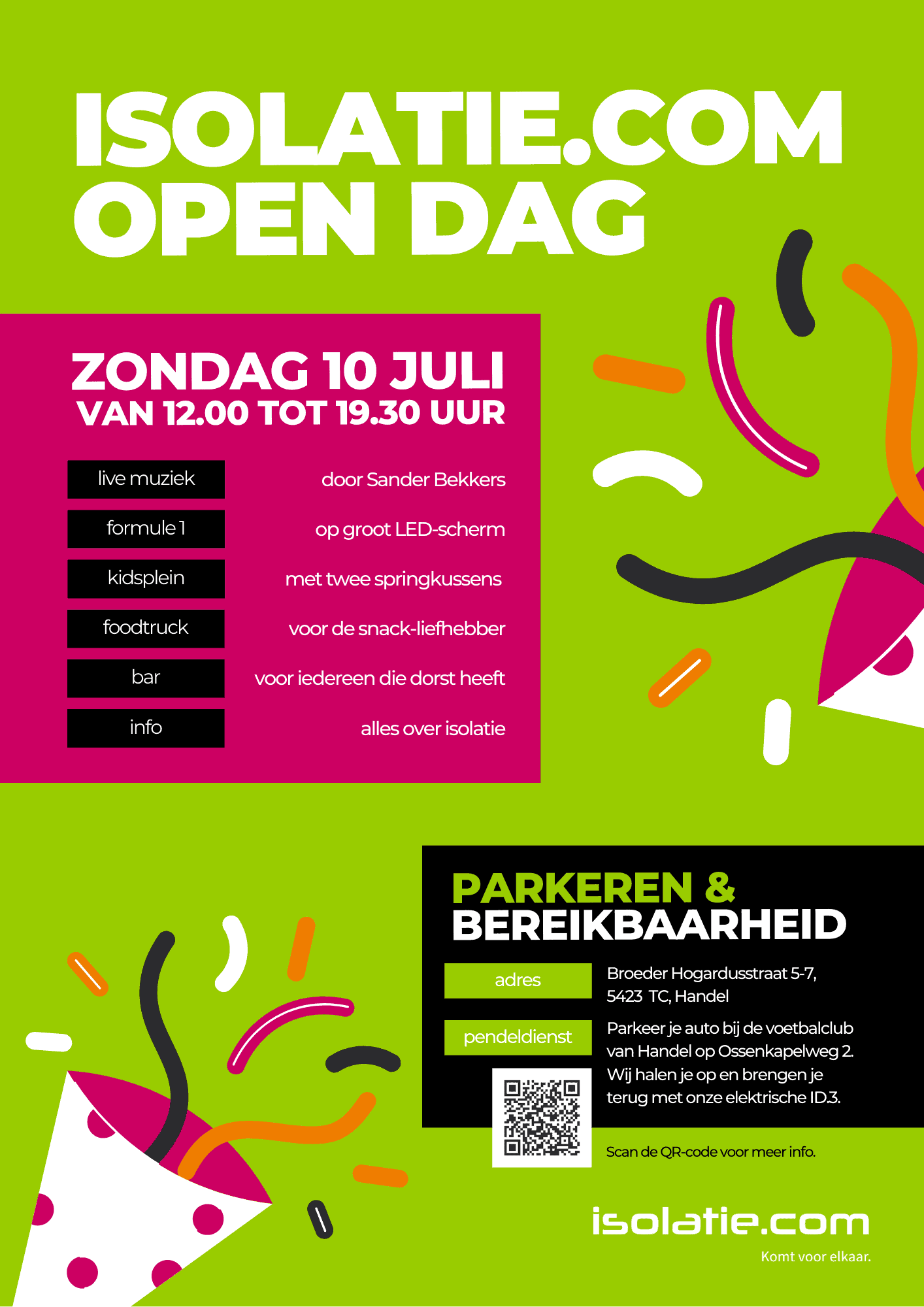 Programma van onze Open Dag